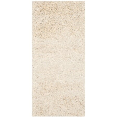 Safavieh Shag Runner Rug, Ivory - 2 ft.-3 in. x 19 ft. SG151-1212-219